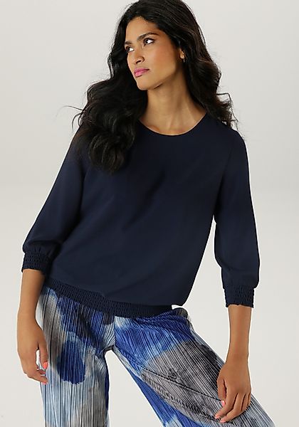Aniston SELECTED Schlupfbluse mit Smokbündchen und günstig online kaufen