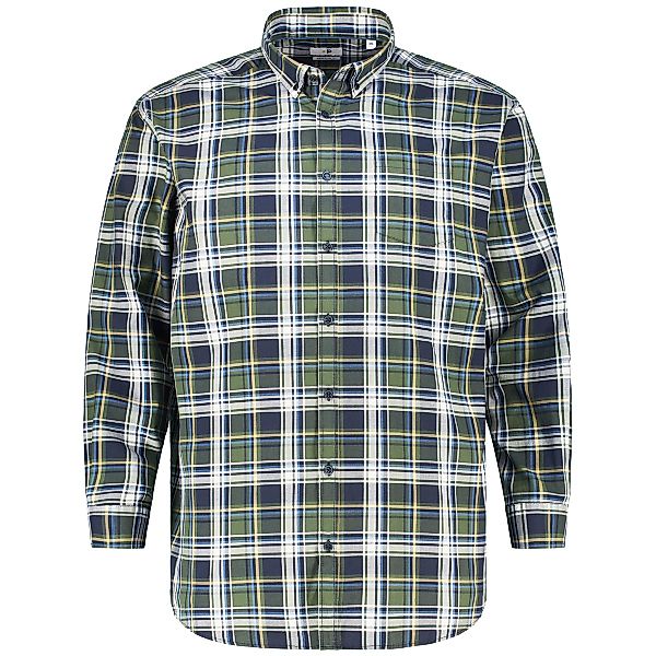 Pfundskerl Kariertes Freizeithemd Farbe dunkelgrün Größe: 3XL günstig online kaufen