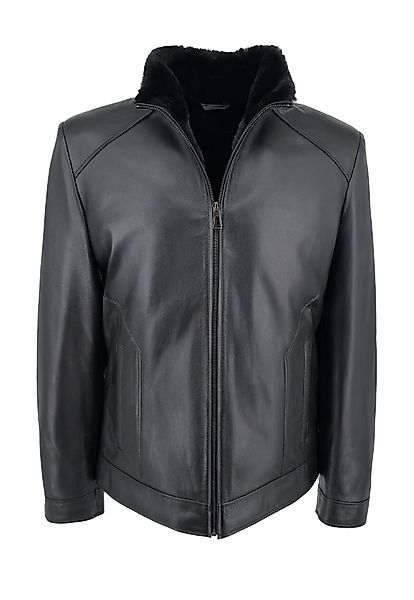 Hollert Winterjacke Herren Lammfelljacke Kevin Schwarz günstig online kaufen
