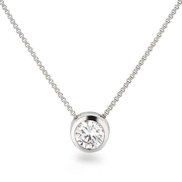 Schöner-SD Kette mit Anhänger Solitär Anhängerkette günstig online kaufen