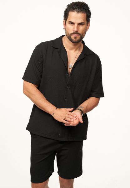 CARISMA Kurzarmhemd mit Rippstruktur im Summer-Look günstig online kaufen