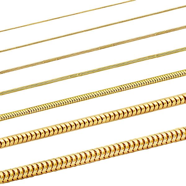 HOPLO Schlangenkette Goldkette Schlangenkette Länge 45cm günstig online kaufen