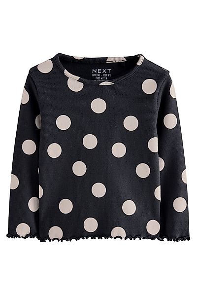 Next Leggings Geripptes Langarm-T-Shirt (1-tlg) günstig online kaufen