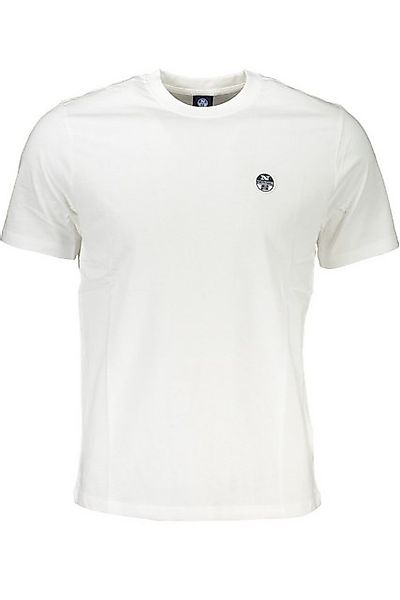 North Sails T-Shirt Herren Weißes Kurzarm T-Shirt mit Rundhals & günstig online kaufen