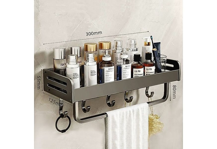 Luckice Duschablage Ohne Bohren 1 Stück 30cm Duschablage Organizer Badezimm günstig online kaufen