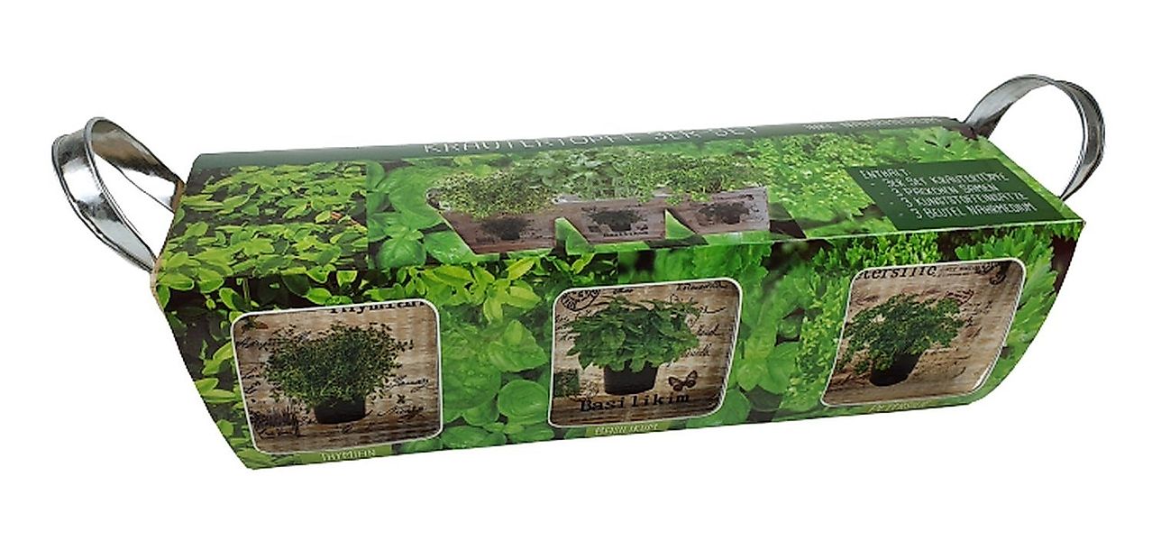 sesua Kräutertopf Starterset Kräutertöpfe Set Holz günstig online kaufen