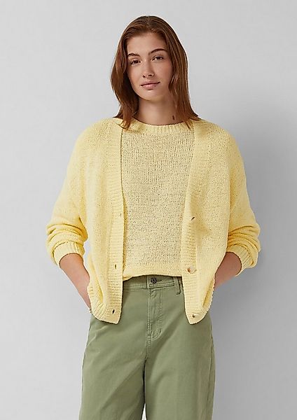 s.Oliver Cardigan Strickjacke Strickjacke aus Bändchengarn im Relaxed Fit günstig online kaufen