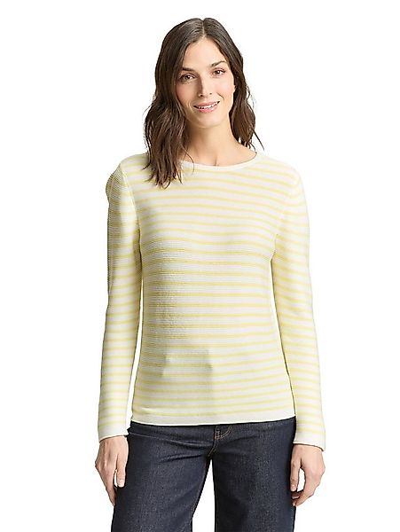 TOM TAILOR Rundhalspullover Regular aus Rippstrick günstig online kaufen