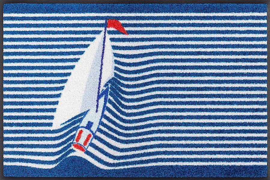 wash+dry by Kleen-Tex Fußmatte Sailing Boat, rechteckig, Höhe: 7 mm günstig online kaufen
