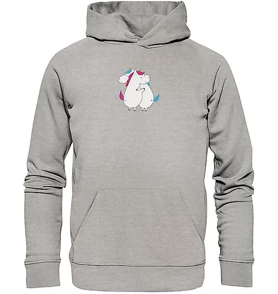 Mr. & Mrs. Panda Hoodie Einhörner Umarmen Größe XL - Heather Grey - Geschen günstig online kaufen