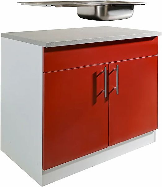 wiho Küchen Spülenschrank "Kiel" 100 cm breit, 60 cm tief günstig online kaufen