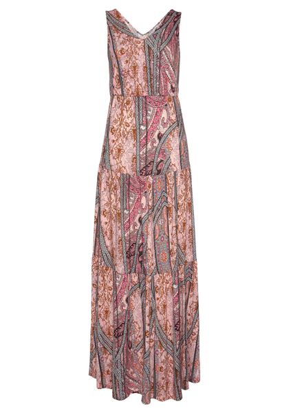 Buffalo Maxikleid mit modischen Volants und günstig online kaufen
