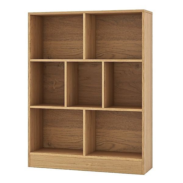 COSTWAY Bücherregal, Standregal, 3 Ebenen, 7 günstig online kaufen