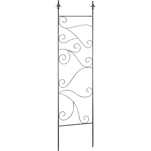 Rankgitter Blume Eisen Dunkelgrau 43 cm x 1 cm x 150 cm günstig online kaufen
