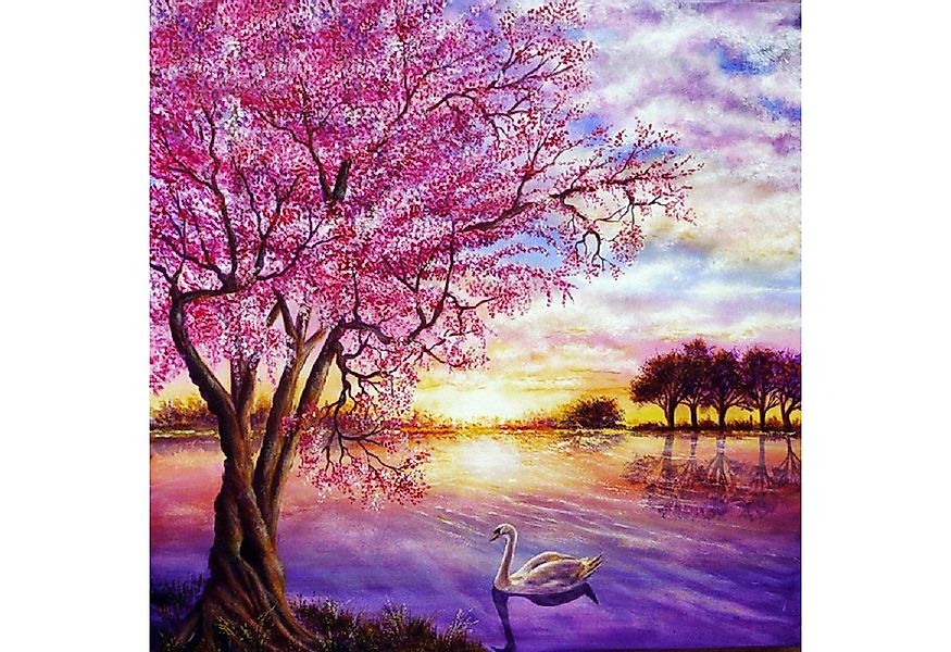 LA CUTE Malen nach Zahlen 5d Diamond Painting See mit Sonnenuntergang Malen günstig online kaufen