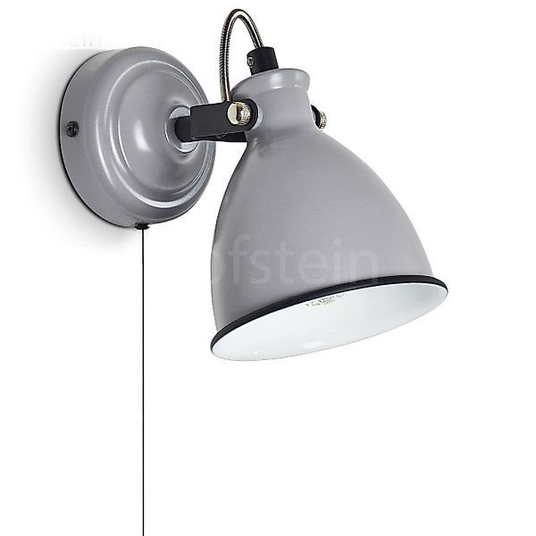 hofstein Wandleuchte »Spadacenta« Wandlampe, Metall, Grau günstig online kaufen