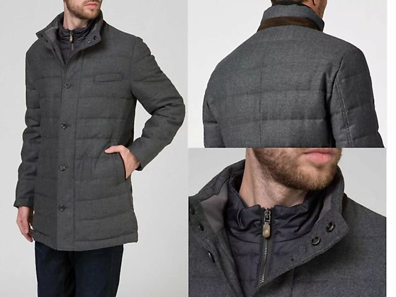 Hackett London Wollmantel Hackett London Mayfair Quilted Down Jacket with B günstig online kaufen