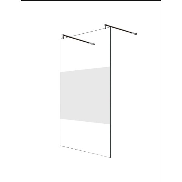 Glaszentrum Hagen 98x200cm Freistehende Dusche 2x R-Halter S-Mitte günstig online kaufen