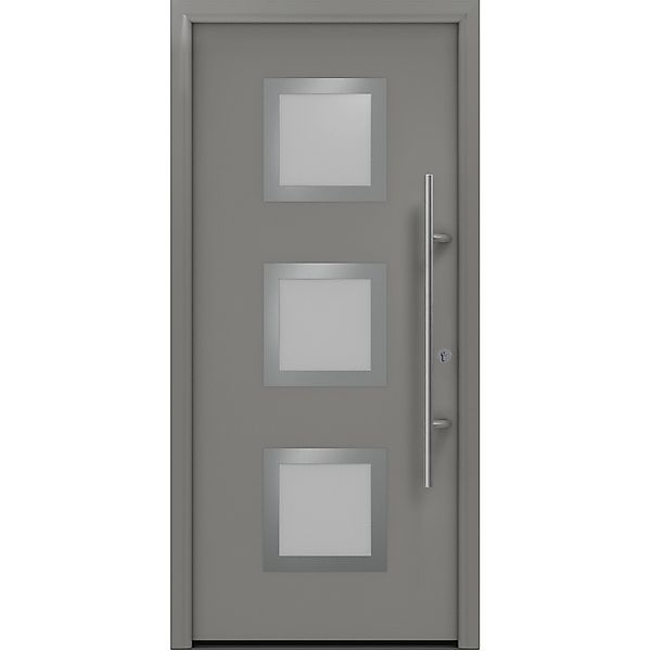EcoStar Haustür Isopro Secur Motiv 810S RAL 9007 Graualuminium DIN,inks günstig online kaufen