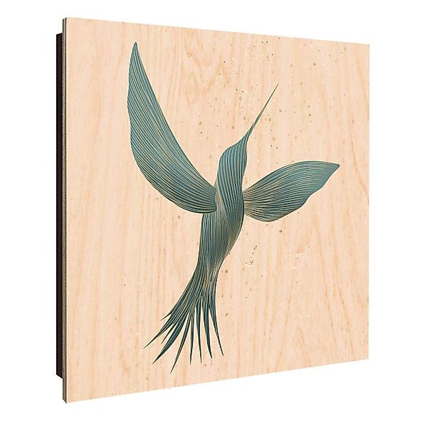 Banjado Schlüsselkasten Holz 30x30cm Schwarz Scharnier Rechts 50 Haken Desi günstig online kaufen