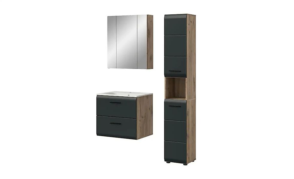 Badkombination   ¦ holzfarben ¦ Maße (cm): B: 105 H: 185 Schränke > Badschr günstig online kaufen