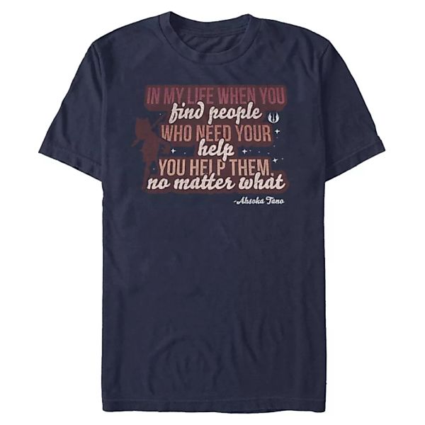 Star Wars - The Clone Wars - Ahsoka Help Others - Männer T-Shirt günstig online kaufen