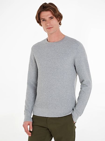 Calvin Klein Rundhalspullover WAFFLE STRUCTURE SWEATER günstig online kaufen