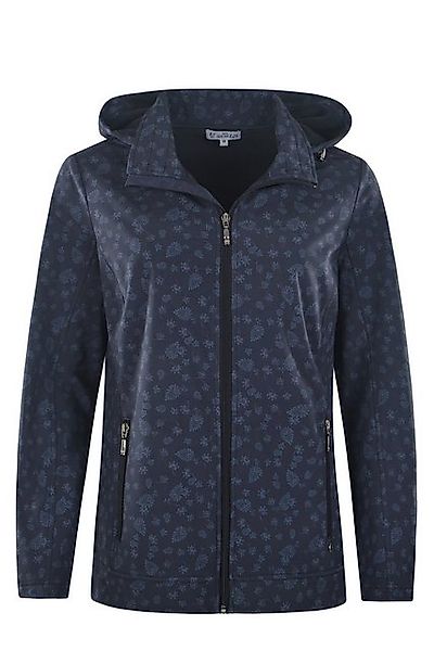 Hajo Kurzjacke Damen Softshelljacke mit Kapuze bedruckt günstig online kaufen