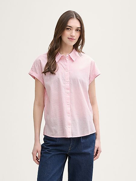 TOM TAILOR Denim Kurzarmbluse Loose Fit günstig online kaufen