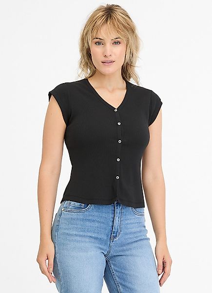 Ragwear T-Shirt NOMERA mit kurzen angeschnittenen günstig online kaufen