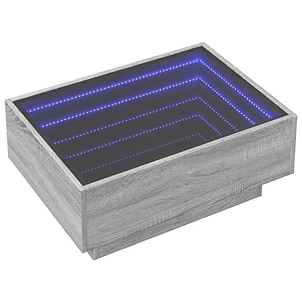 vidaXL LED-Couchtisch Grau Sonoma 70x50x30 cm Holzwerkstoff 847516 günstig online kaufen