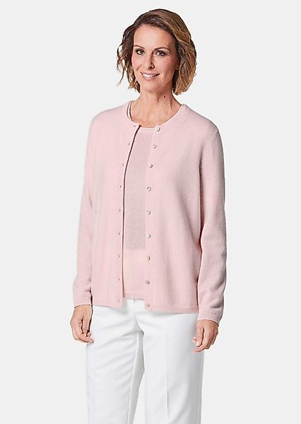 GOLDNER Strickjacke Kurzgröße: Kaschmirstrickjacke mit Rundhals günstig online kaufen