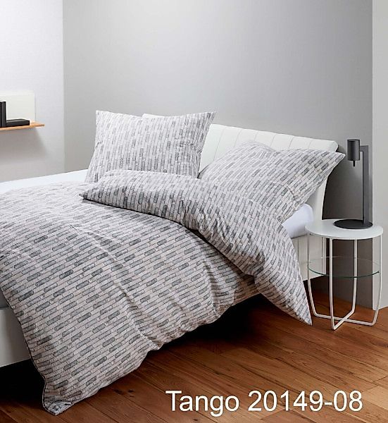 Janine Janine Mako-Soft-Seersucker Bettwäsche TANGO 20149 greige Größe:  15 günstig online kaufen
