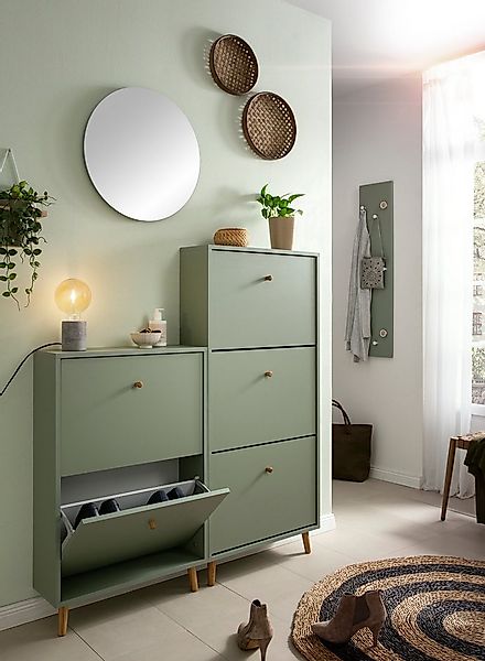 Schildmeyer Garderobenpaneel Bjarne, Breite 24 cm, Mit 9 Kleiderhaken, teil günstig online kaufen