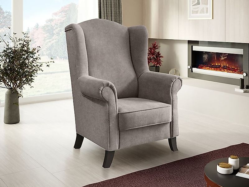 Beautysofa Ohrensessel Sessel Wohnzimmersessel Fernsehsessel LEONARDO günstig online kaufen