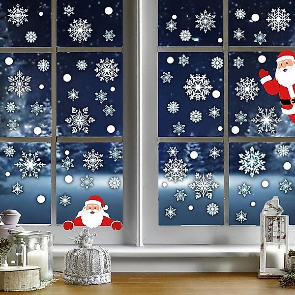 Montegoni Fenstersticker Festliche Fensteraufkleber, Schneeflocken, Fenster günstig online kaufen