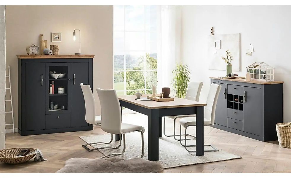 Wohnkombination  Calella ¦ grau ¦ Maße (cm): B: 169 H: 45 Kommoden & Sidebo günstig online kaufen
