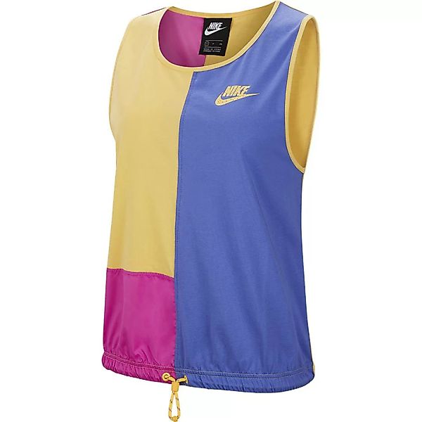 Nike Sportswear Ärmelloses T-shirt XS Topaz Gold / Fire Pink / Sapphire günstig online kaufen