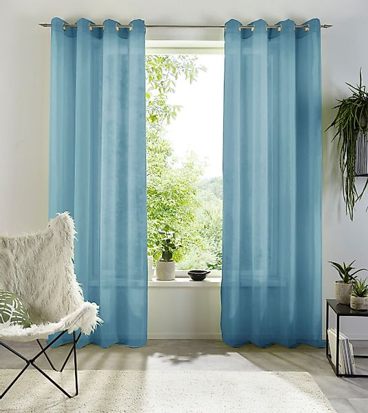 my home Gardine "XANA mit Ösen, Kräuselband oder Schlaufen" Ösen 1 Stk. tlg günstig online kaufen