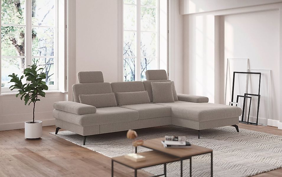 sit&more Ecksofa »Morris L-Form, inkl. Sitztiefenverstellung«, wahlweise mi günstig online kaufen