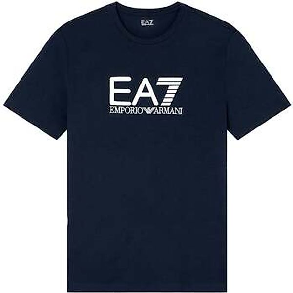Ea7 Emporio Armani  T-Shirt Visibility Cotton Stretch T-Shirt Navy günstig online kaufen