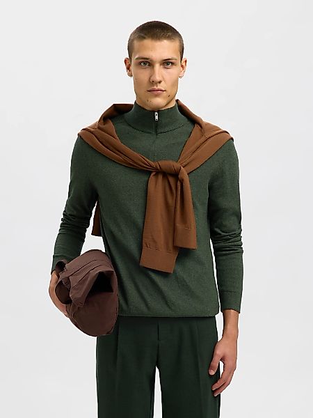 SELECTED Troyer "SLHBERG HALF ZIP CARDIGAN NOOS" günstig online kaufen