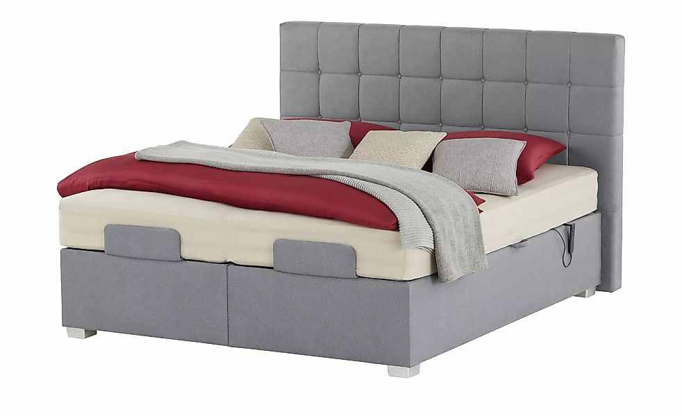 vanDoorn Motor-Boxspringbett mit Bettkasten Ohio ¦ grau ¦ Maße (cm): B: 212 günstig online kaufen