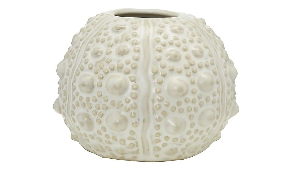 HOME STORY Vase  Seeigel ¦ beige ¦ Porzellan ¦ Maße (cm): H: 8,5  Ø: 11 Acc günstig online kaufen