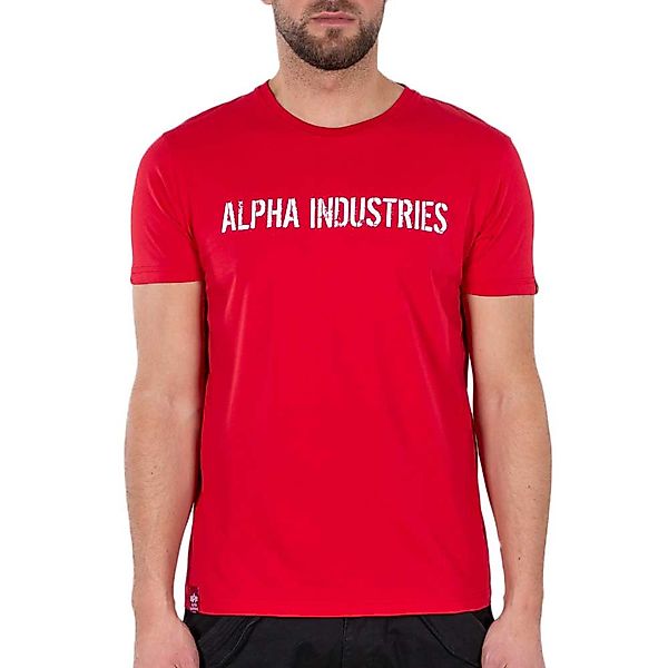 Alpha Industries Rbf Moto Kurzärmeliges T-shirt XS Speed Red / White günstig online kaufen
