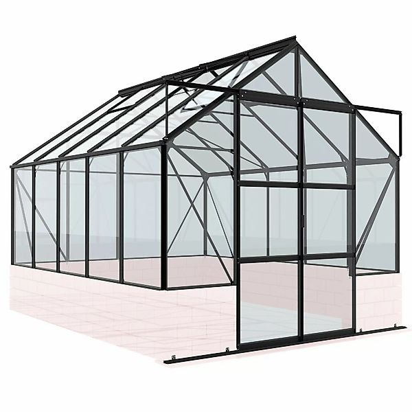 Vitavia Gewächshaus Cassandra 8300 Schwarz 8,3 m² günstig online kaufen