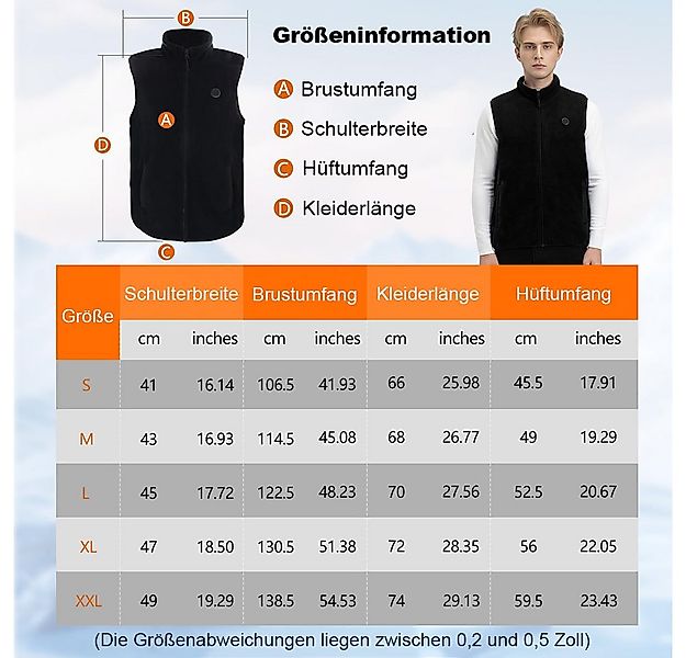 Mincoo Funktionsweste Heizweste für Herren, Winter Warm Outdoor Beheizte We günstig online kaufen