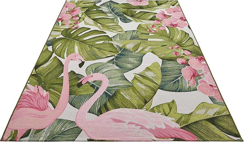 HANSE Home Outdoorteppich »Tropical Flamingo«, rechteckig, In-& Outdoor, Te günstig online kaufen