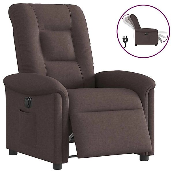 vidaXL Relaxsessel Elektrisch Dunkelbraun Stoff 3303239 günstig online kaufen