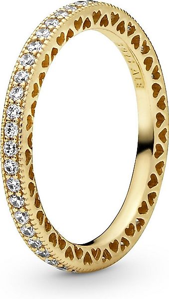 Pandora Fingerring Pandora Funkeln und Herzen Ring 168655C01 Damenring günstig online kaufen